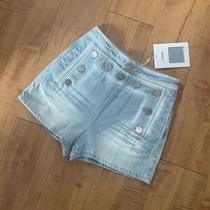CC Coco Nautical Sailor Beach Denim Jean Shorts BNWT